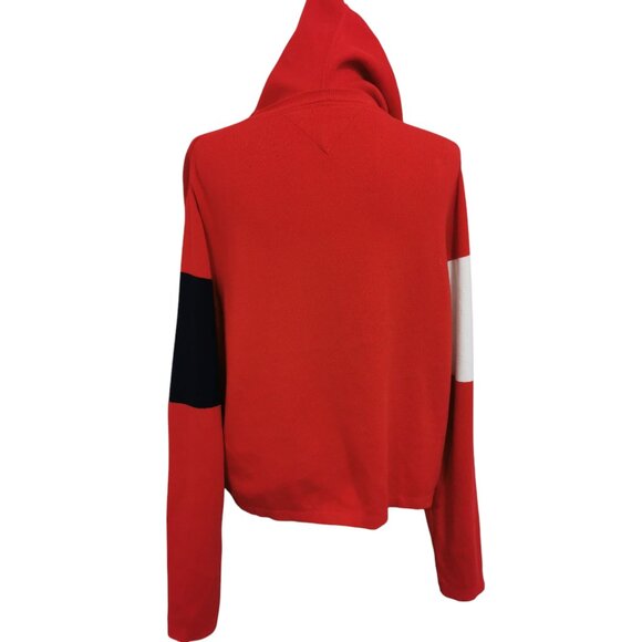 TOMMY HILFIGER COLOUR -BLOCKED HOODIE SWEATER - Picture 2 of 7
